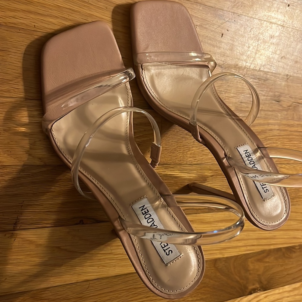 Steve Madden High Heel . Color Tan With Transpare… - image 2